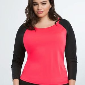Torrid Raglan Rash Gaurd Surf/Swim Shirt